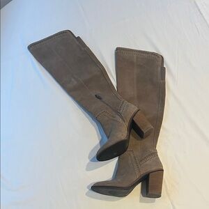 Vince Camuto Taupe Over the Knee Boots